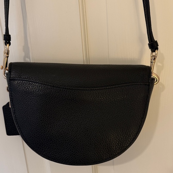 Coach Black Pebbled Leather Crossbody Bag - Picture 7 of 11